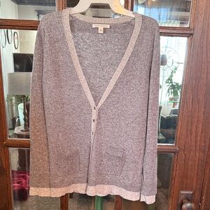 Banana Republic Heather Gray V-Neck Cardigan